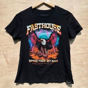 Fasthouse Speed Free My Soul‎ Womens Tour 1969 Tee Size Small